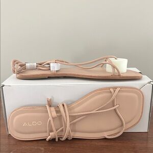NWT Aldo Nude Strappy Sandals